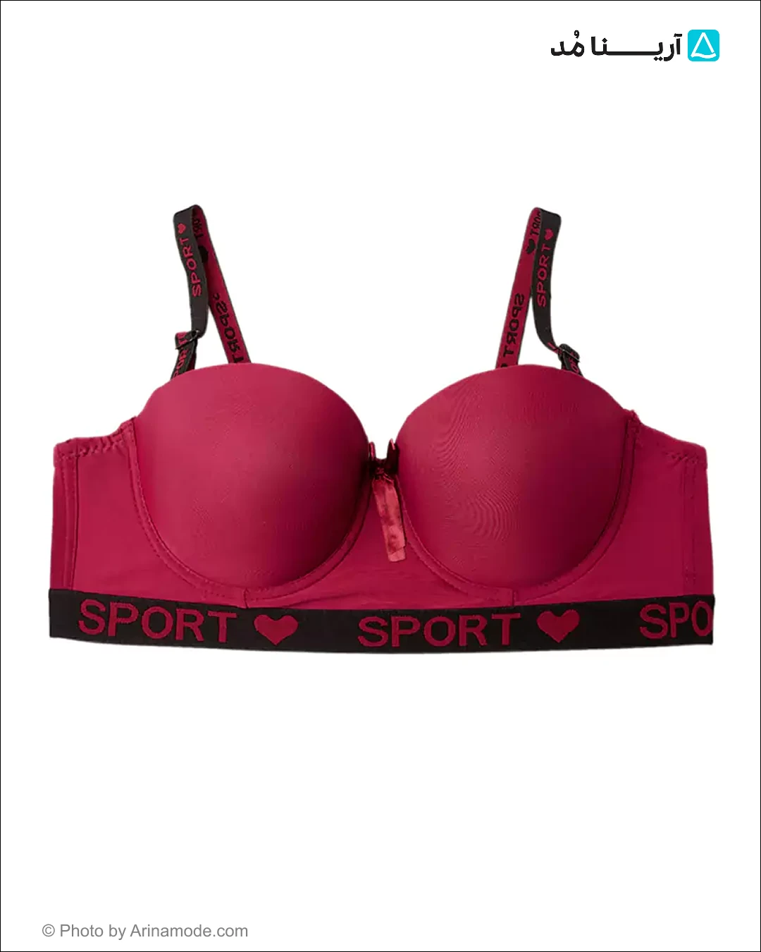 سوتین زنانه اسفنجی جک دار sport