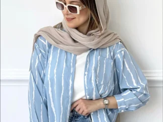 شومیز راه راه طرح پری