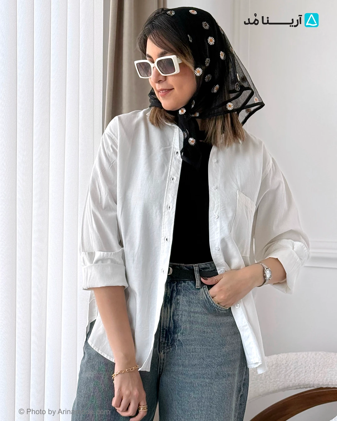 شومیز H&M نخی