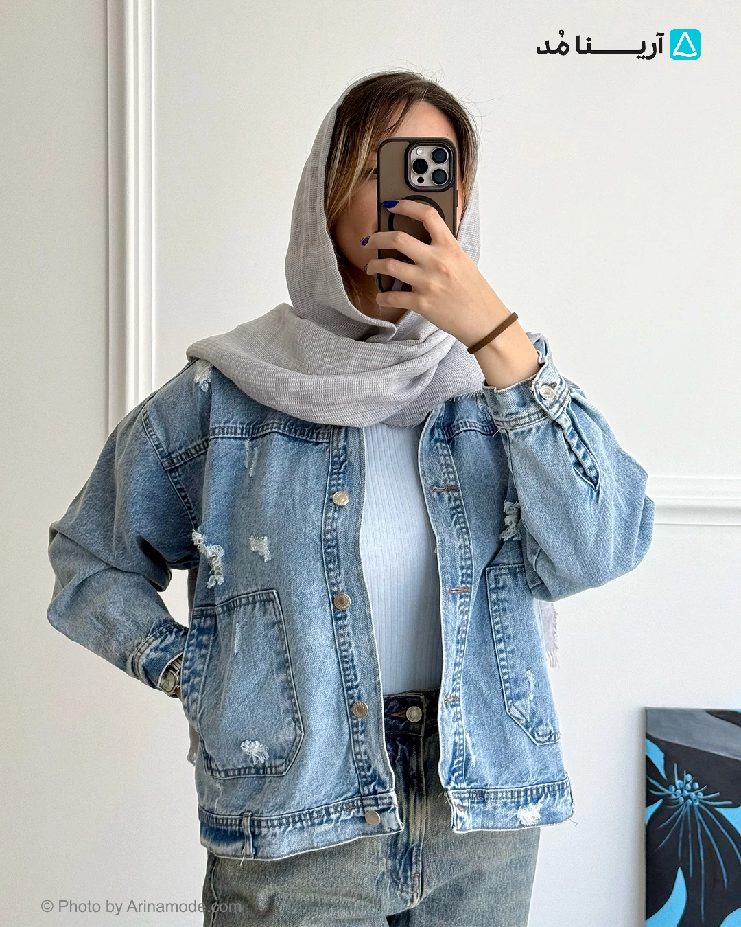 کت جین ZARA زاپ‌دار