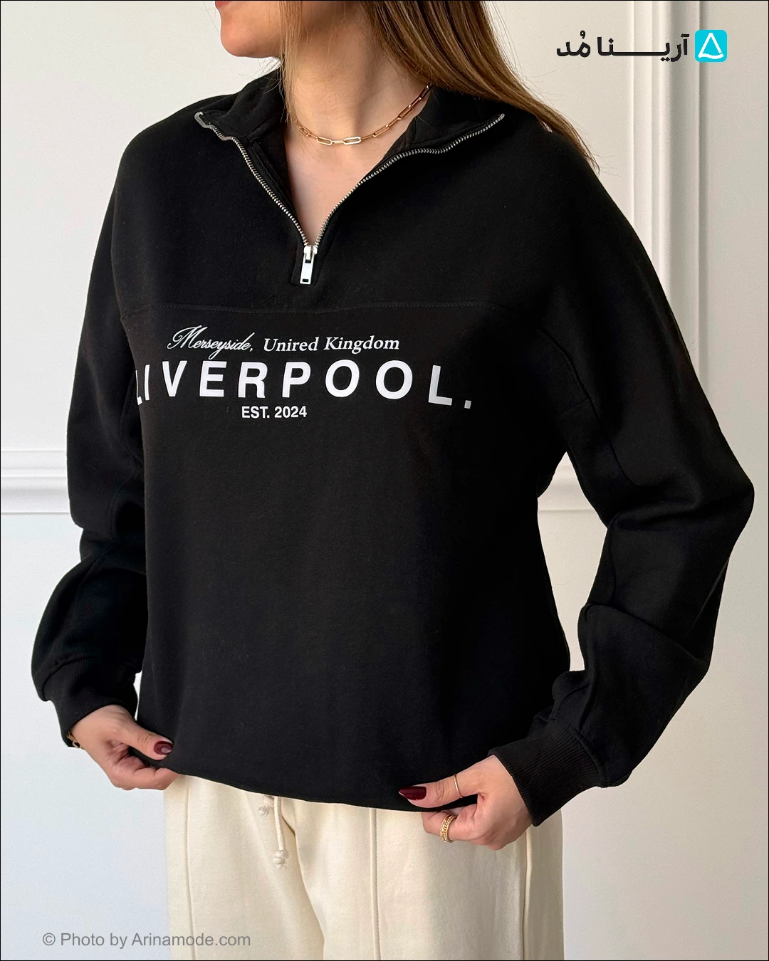 دورس نیم زیپ وارداتی Liverpool