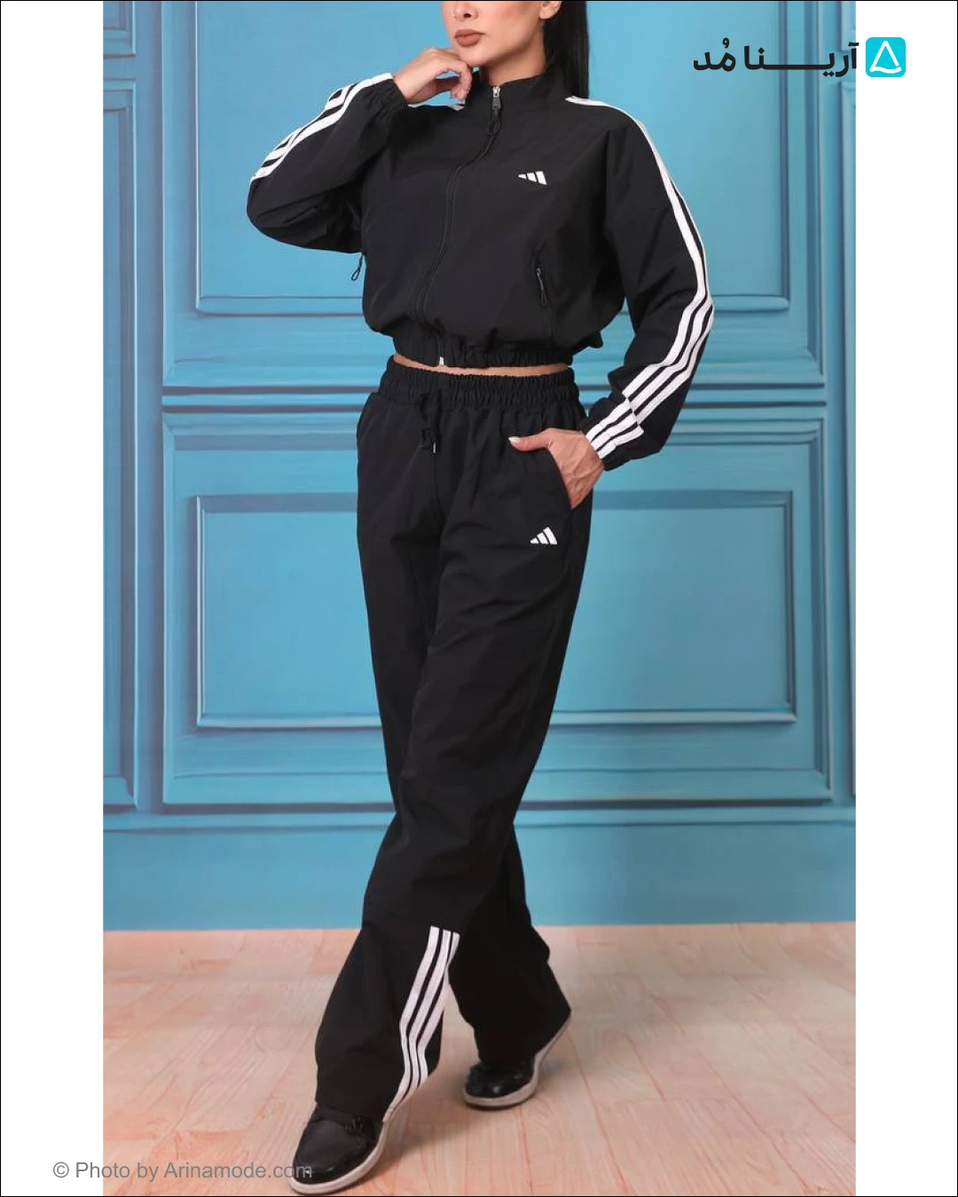 ست سوییشرت و اسلش زنانه آدیداس - adidas