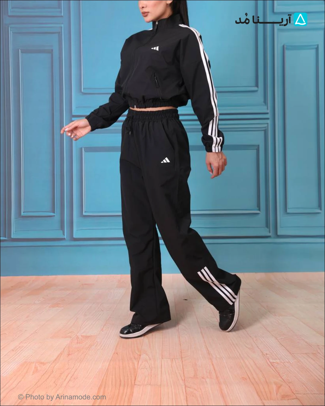 ست سوییشرت و اسلش زنانه آدیداس - adidas