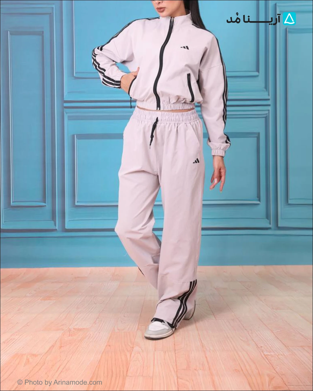 ست سوییشرت و اسلش زنانه آدیداس - adidas