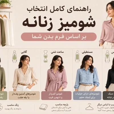 راهنمای کامل انتخاب شومیز زنانه بر اساس فرم بدن شما