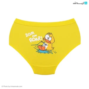 شورت اسلیپ کش پهن طرح چاپی جوجه اردک bom fun roar برند بانو