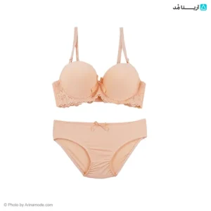 ست شورت و سوتین اسفنجی جک دار کمر دانتل دار