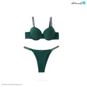 ست شورت و سوتین کبریتی جک دار رکاب نگین