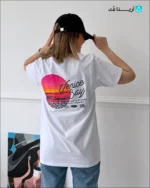 تیشرت چاپ طرح غروب Pull and Bear