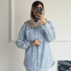 شومیز مانتویی راه راه