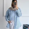 شومیز مانتویی راه راه