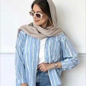 شومیز راه راه طرح پری